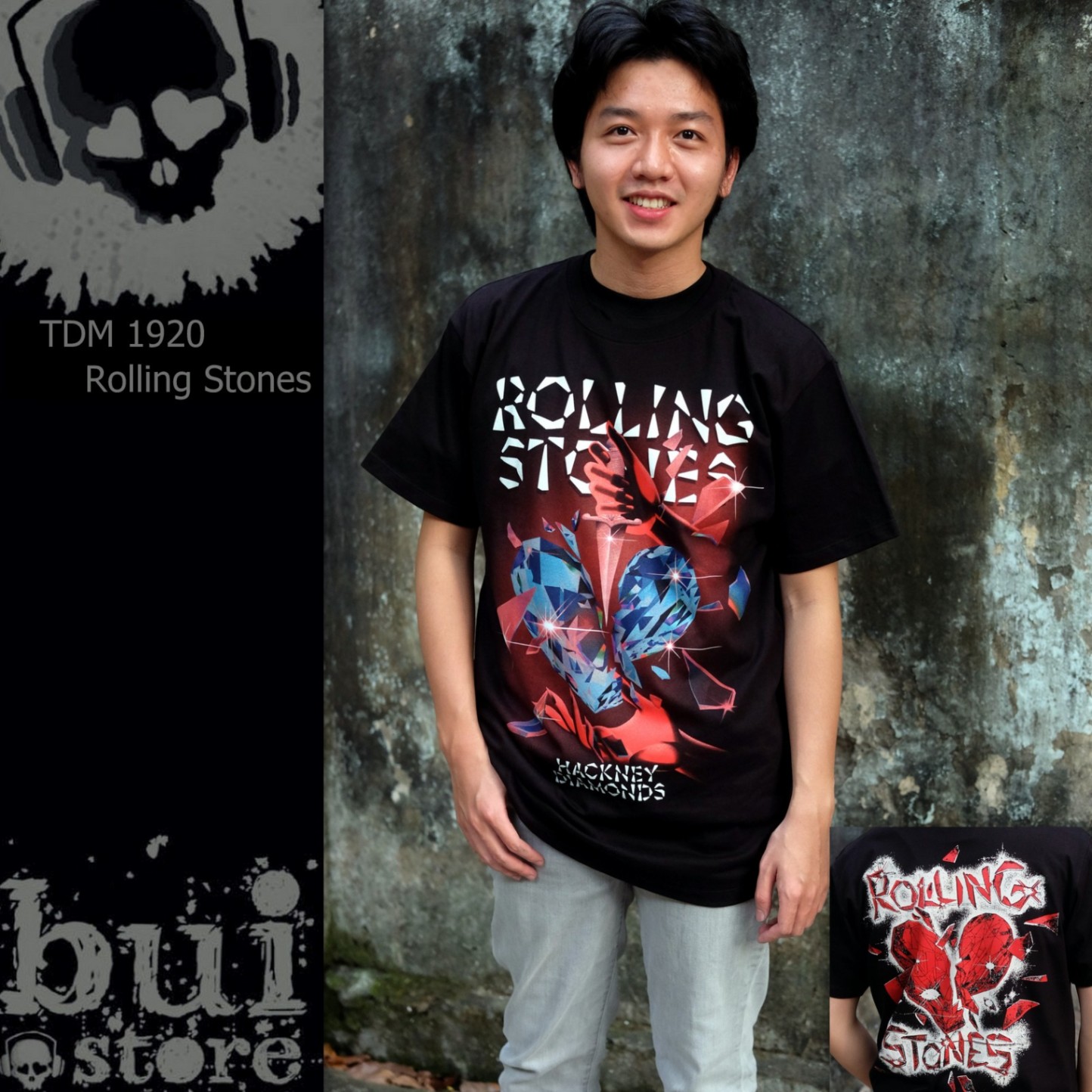 Áo Rock: áo phông Rolling Stones TDM 1920