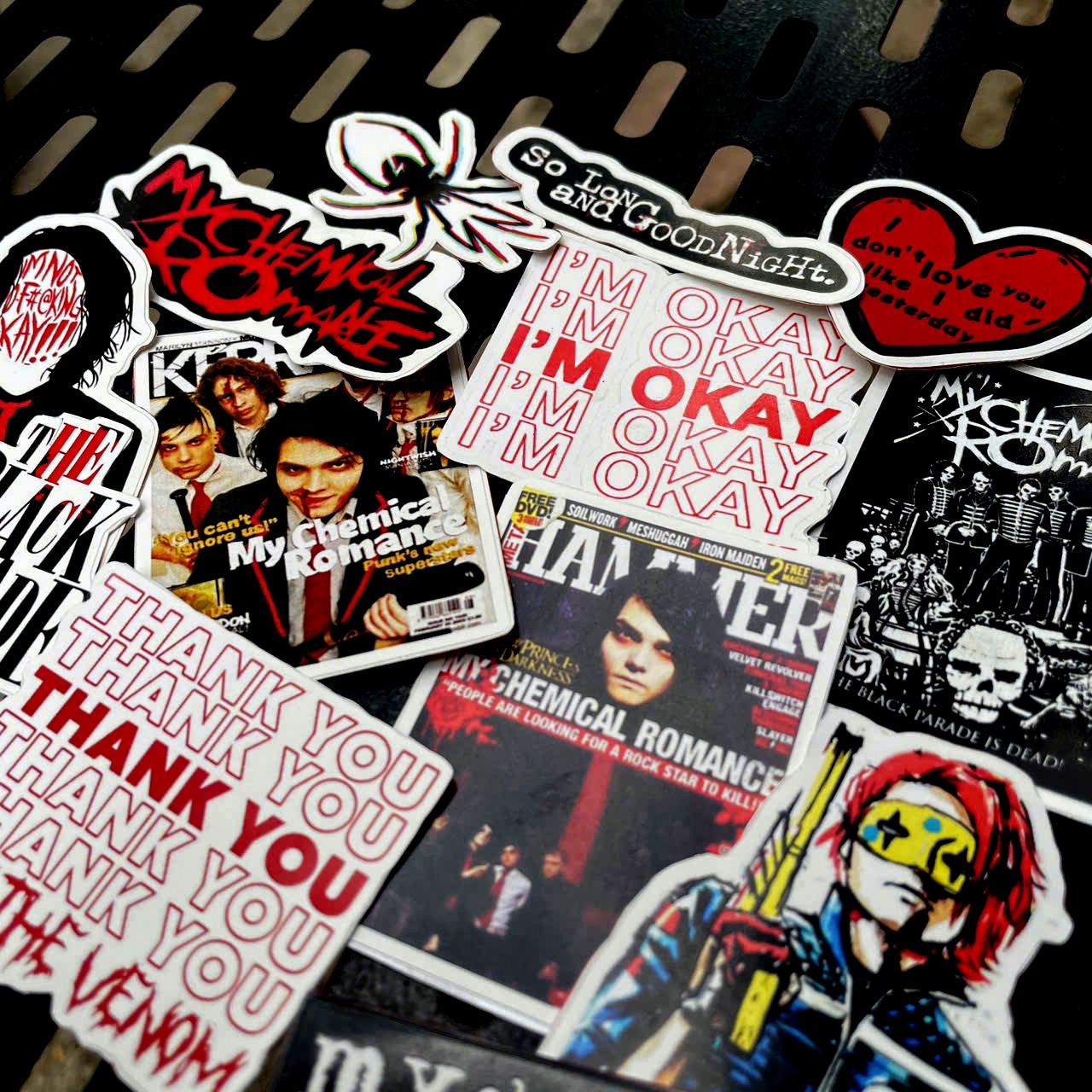 Sticker My Chemical Romance 03 - combo 13 chiếc khác nhau - Sticker 13