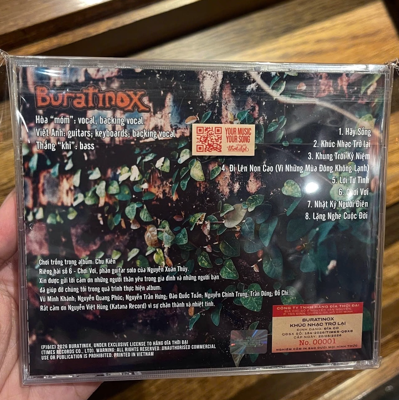 Album Khúc Nhạc Trở Lại - Buratinox