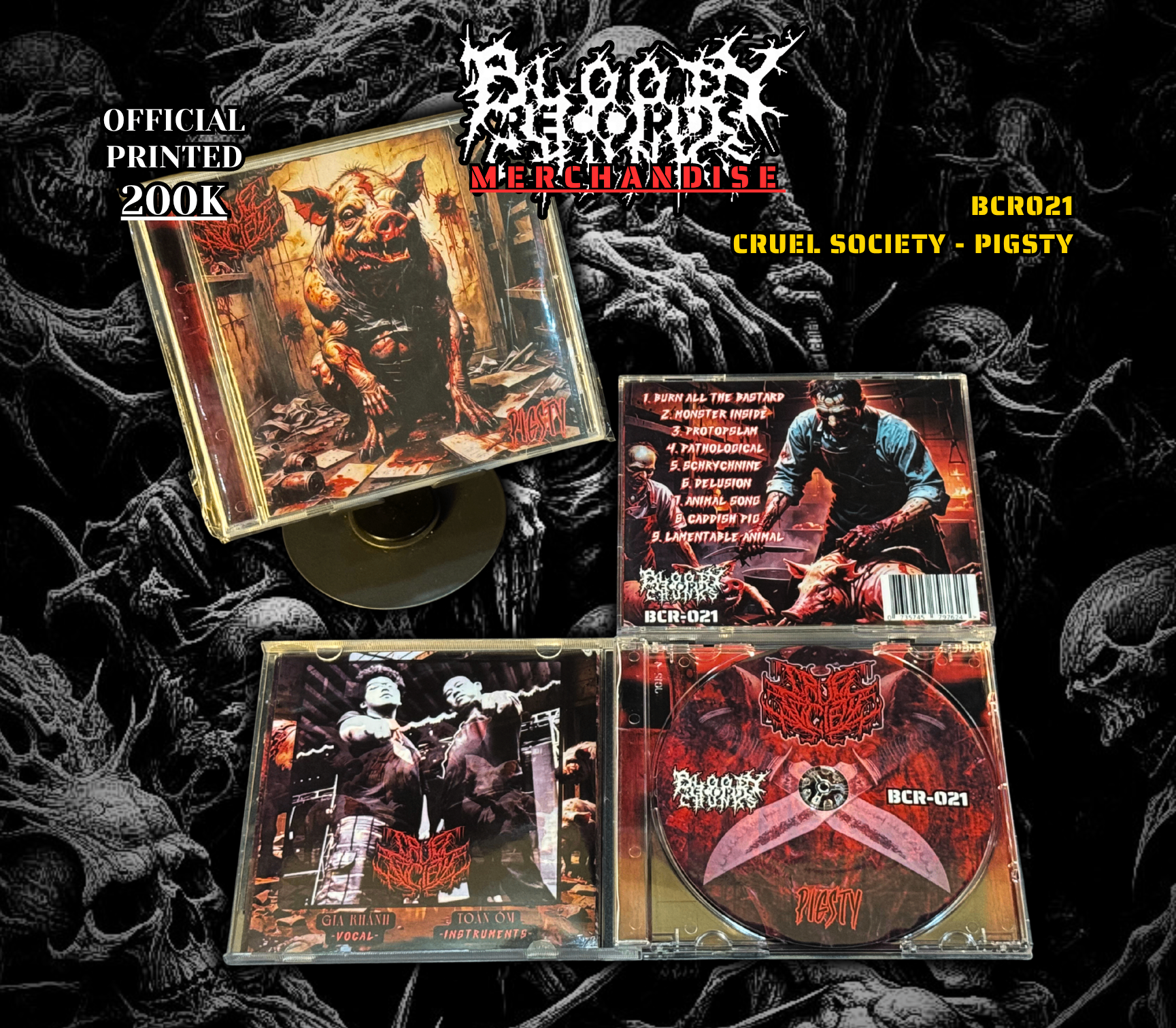 Album Pigsty - Cruel Society - BCR021