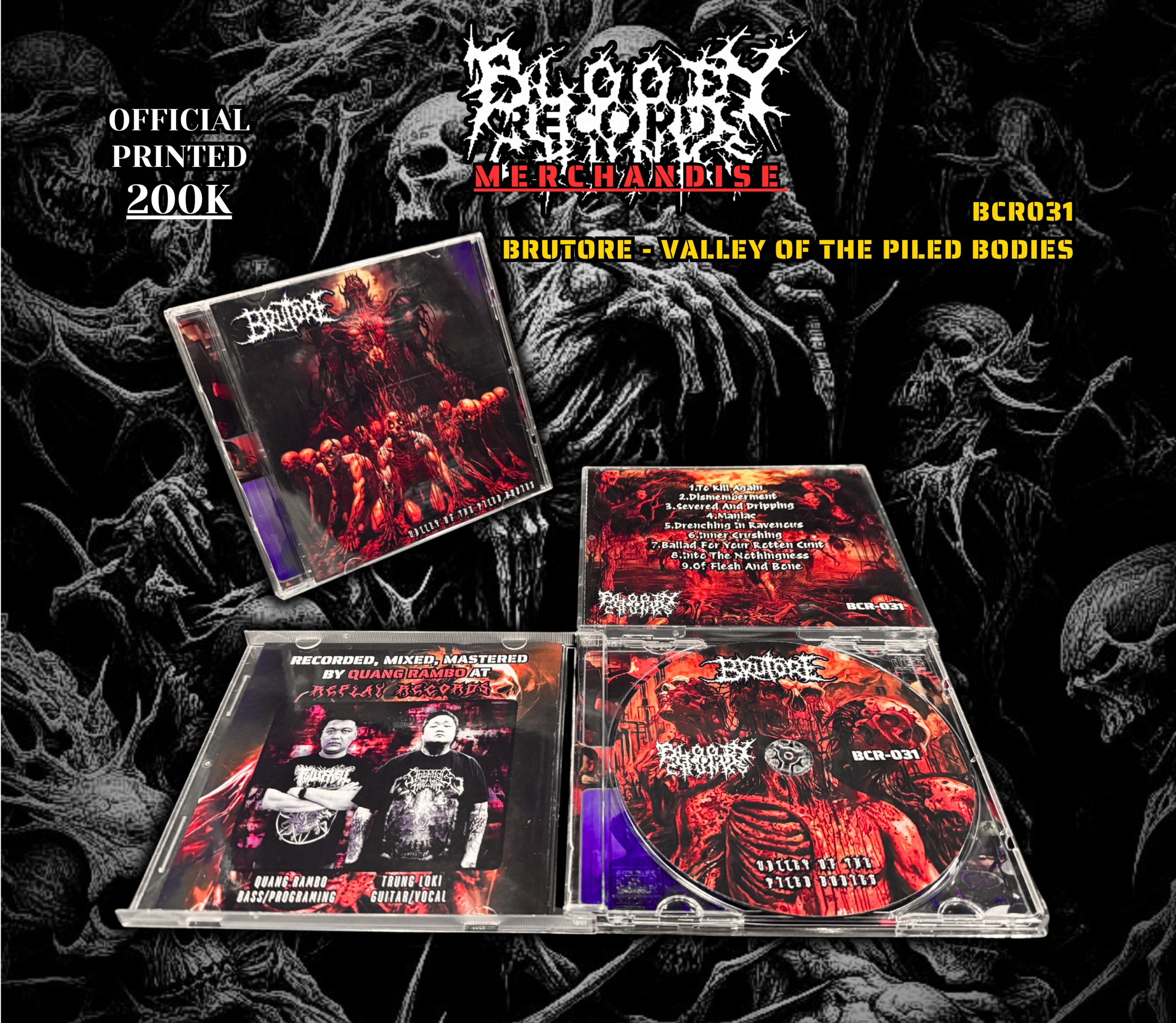 Album Valley of the Piled Bodies – BRUTORE – BCR031