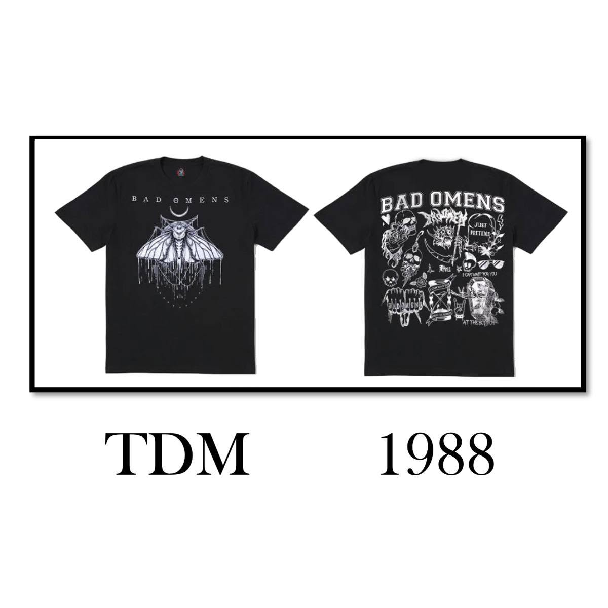 Áo Rock: áo phông Bad Omen - TDM 1988