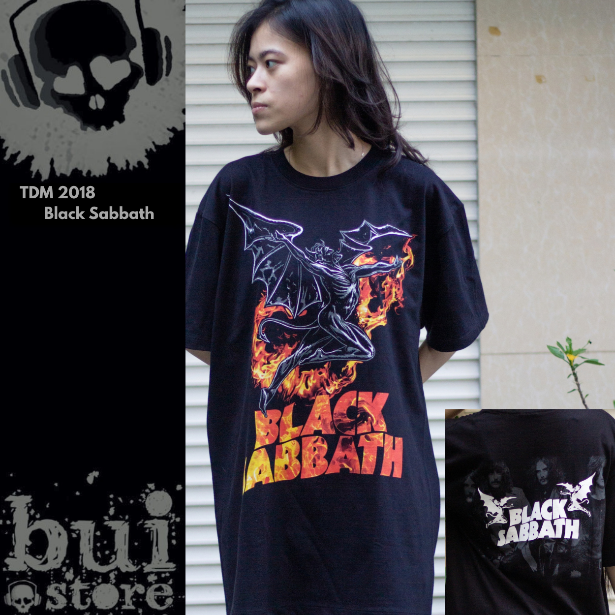 Áo Rock: áo phông Black Sabath TDM 2018