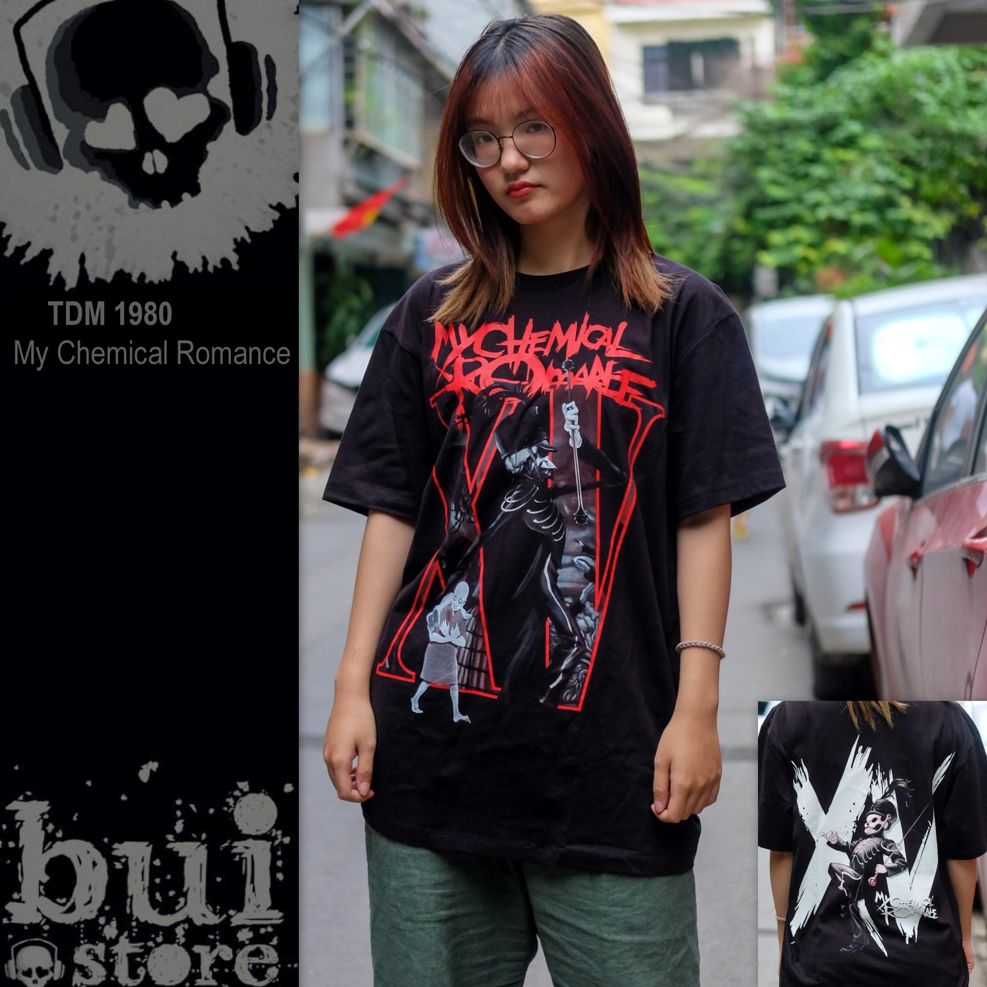Áo Rock: áo phông My Chemical Romance TDM 1980
