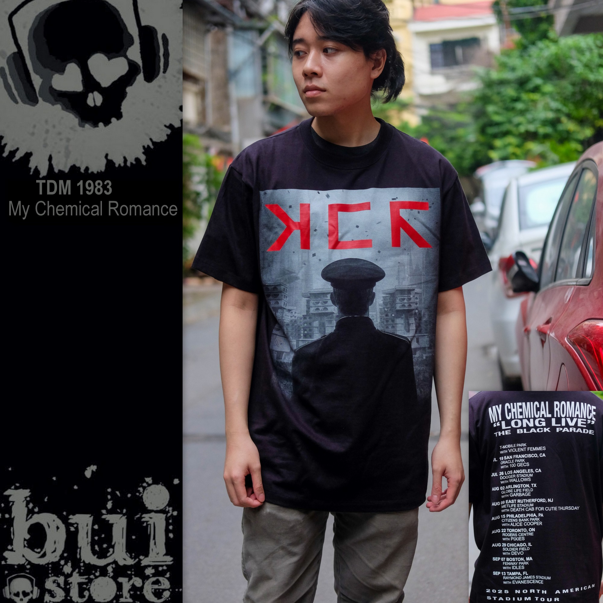 Áo Rock: áo phông My Chemical Romance TDM 1983