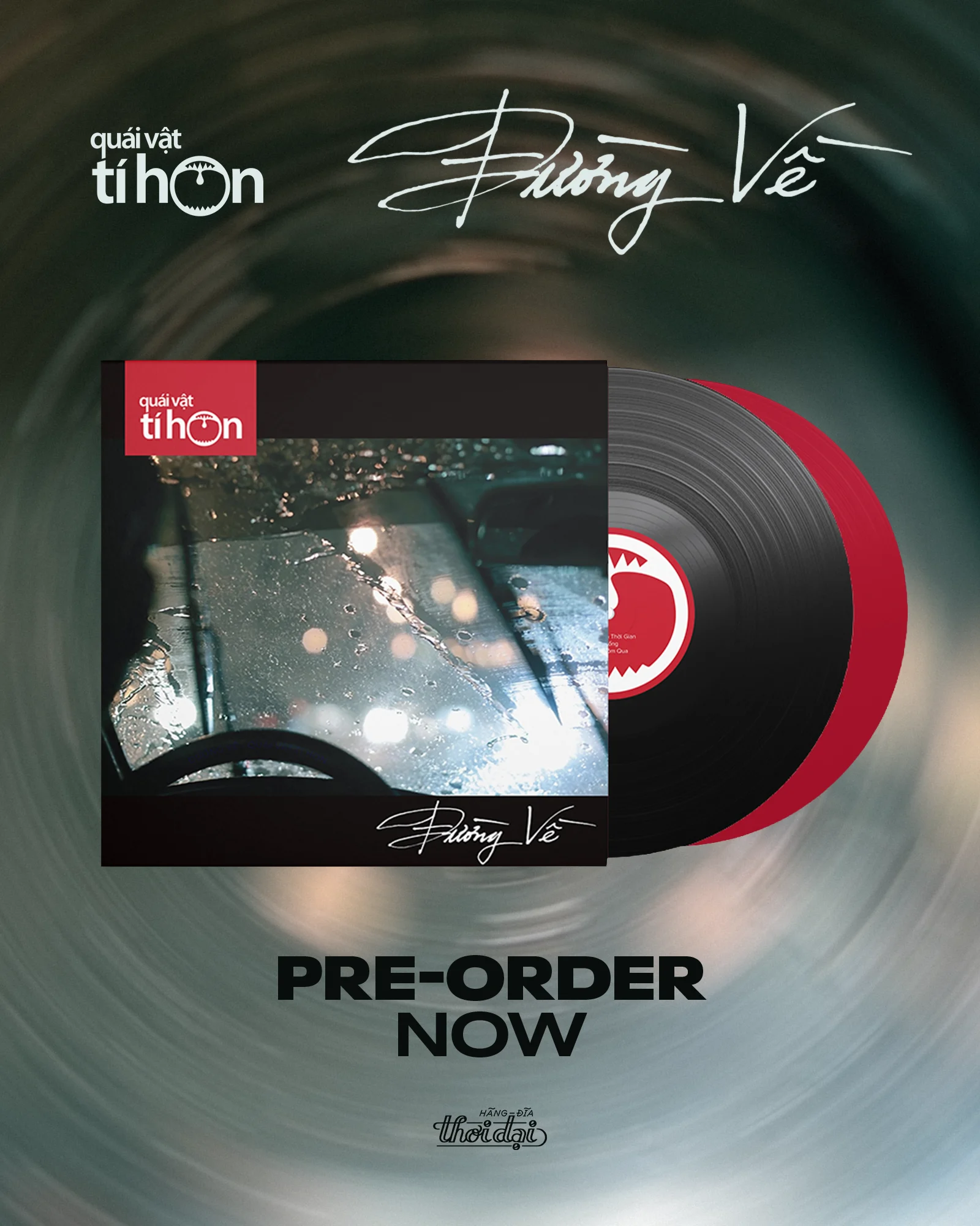 Đĩa than Đường Về - Quái Vật Tí Hon (Black/Apple Red Vinyl 2LP) (Đặt trước)