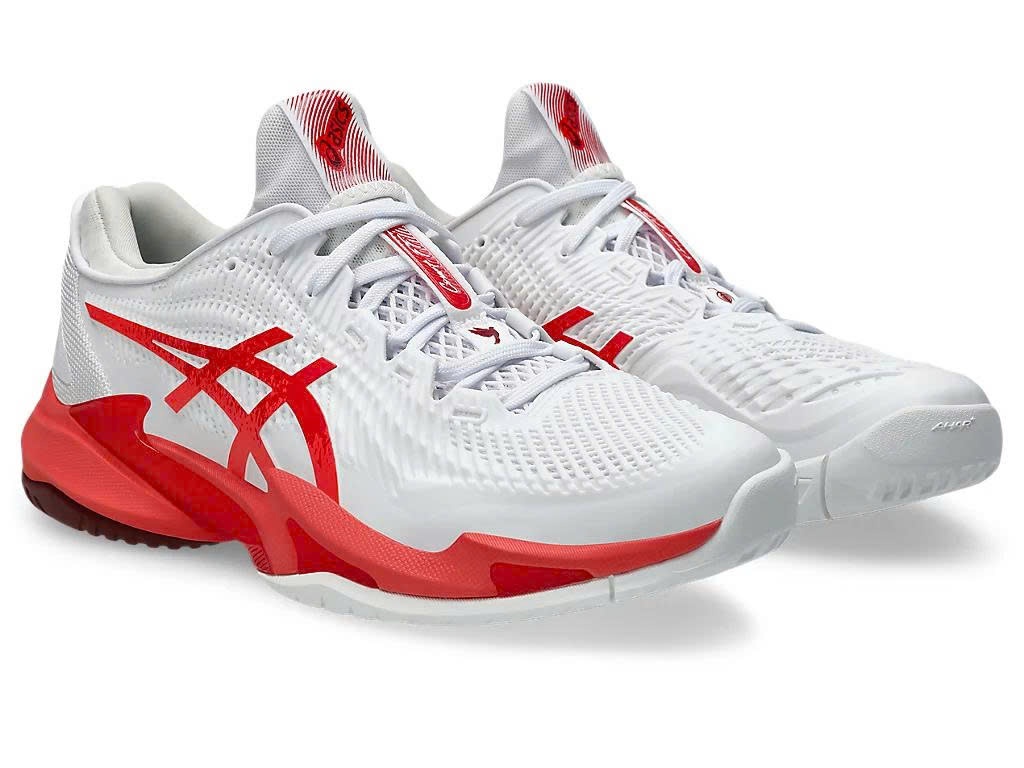 Giày Asics Court FF 3 Novak AC White/Electric Red