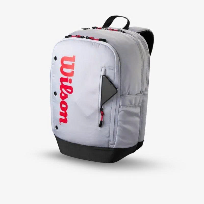 Balo Wilson Pickleball Gray/Red Backpack 2025