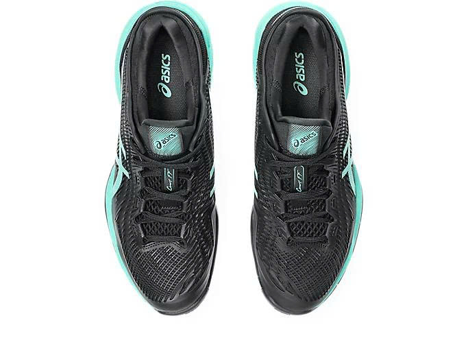 Giày Asics Court FF 3 Black/Aurora Green