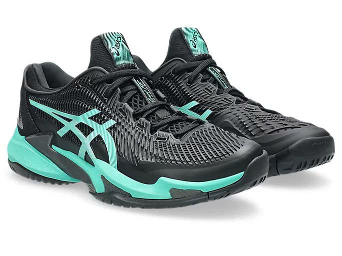 Giày Asics Court FF 3 Black/Aurora Green