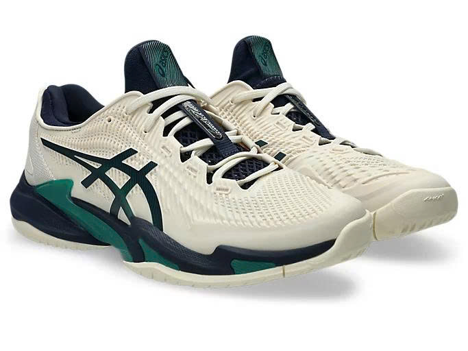 Giày Asics Court FF 3 Cream/Jasper Green