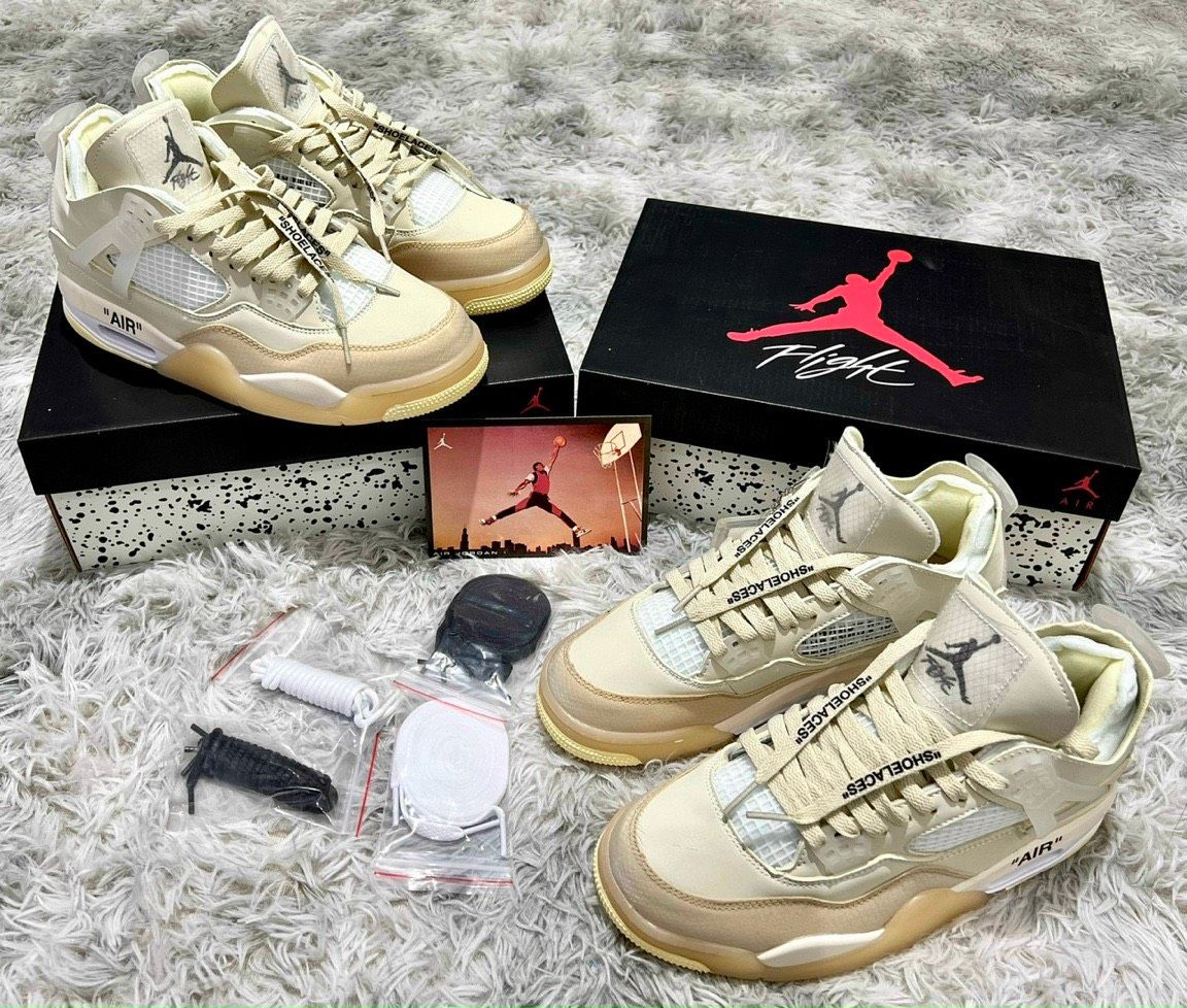 Jd4 Off Retro Off White Sail Jordan Retro Off White Sail Siêu Cấp (ORDER)