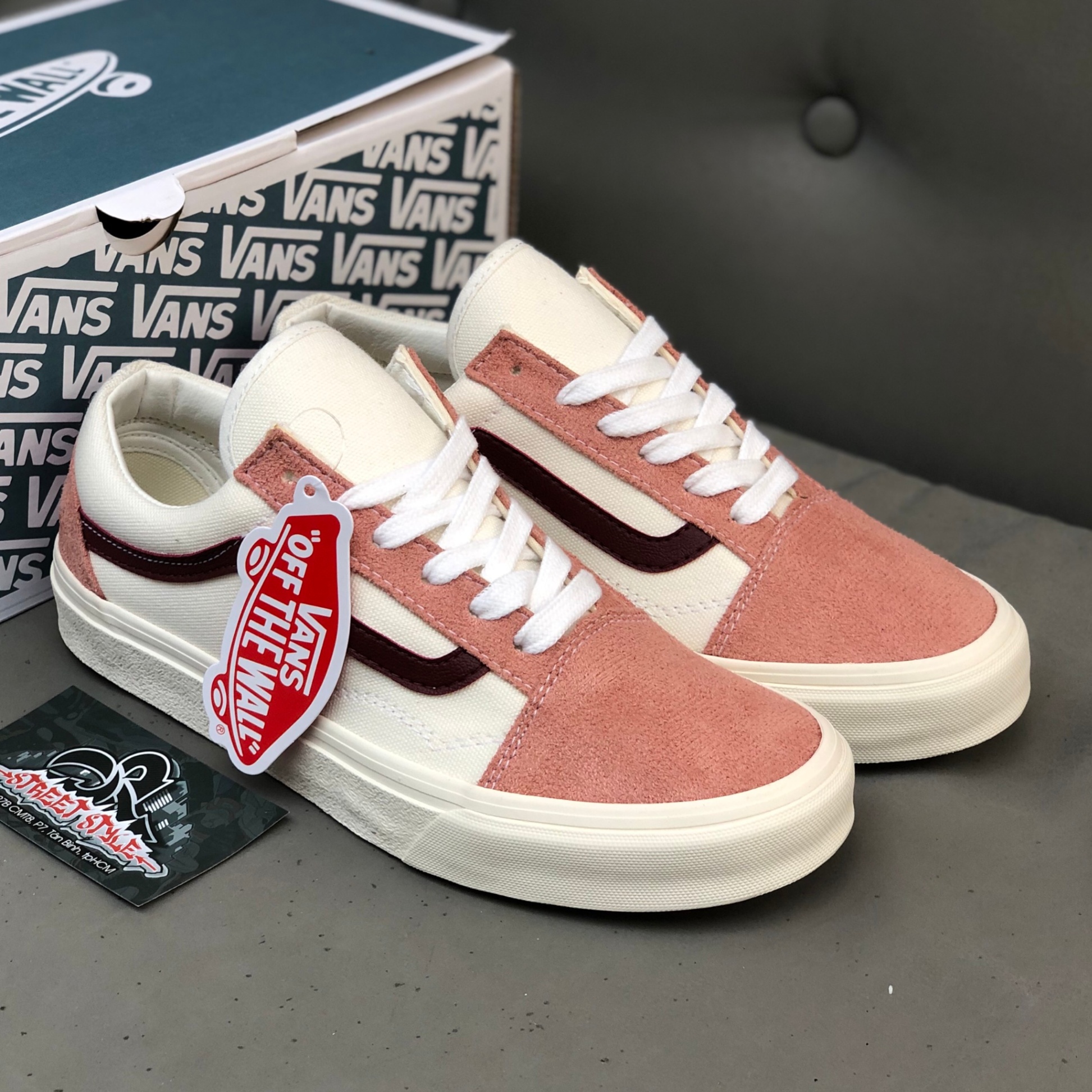 Giày Vans Old Skool Pink Red (CÓ SẵN)