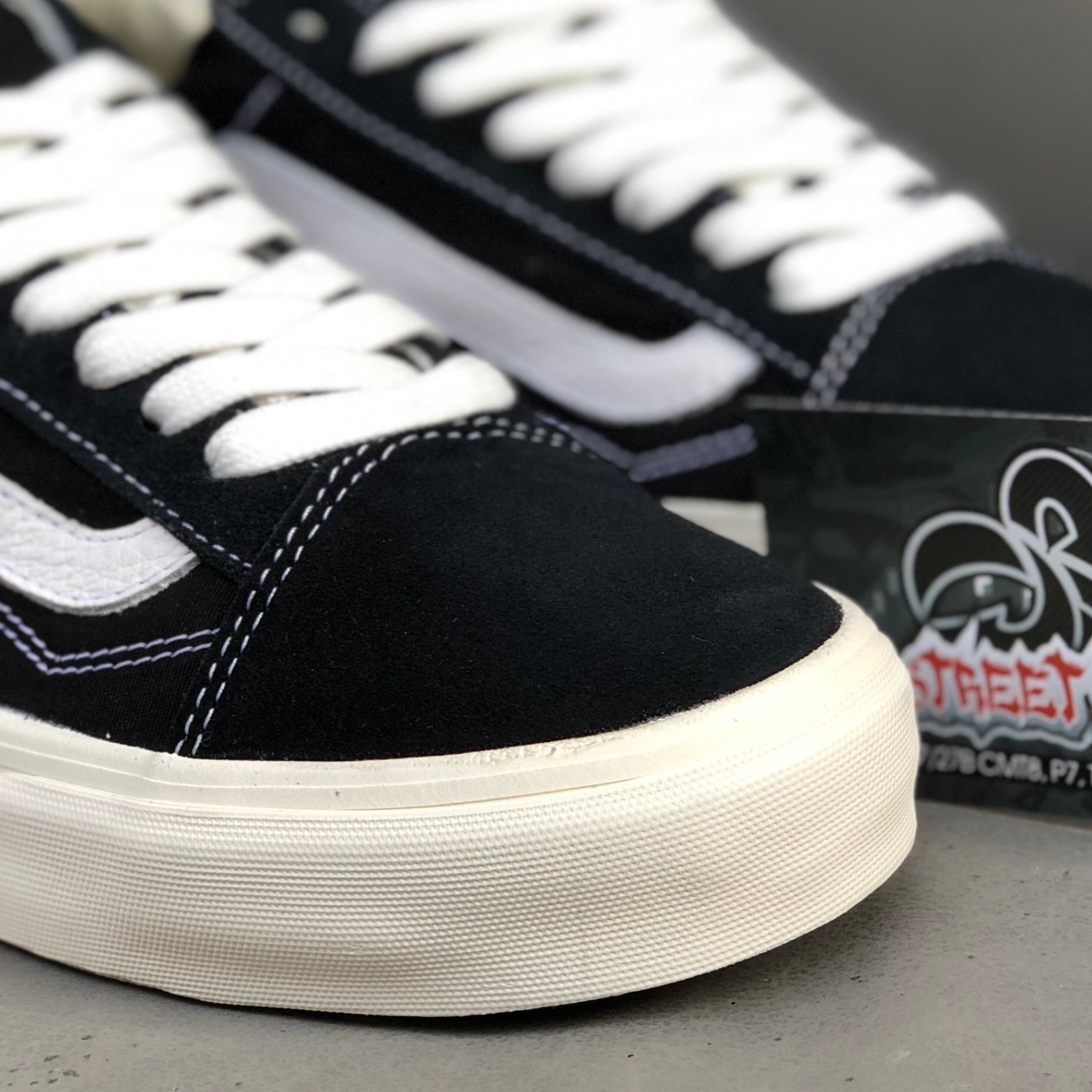 Giày Vans Vans Vault Black Slip On Giày Vans Old Skool Vault Black (CÓ SẵN)