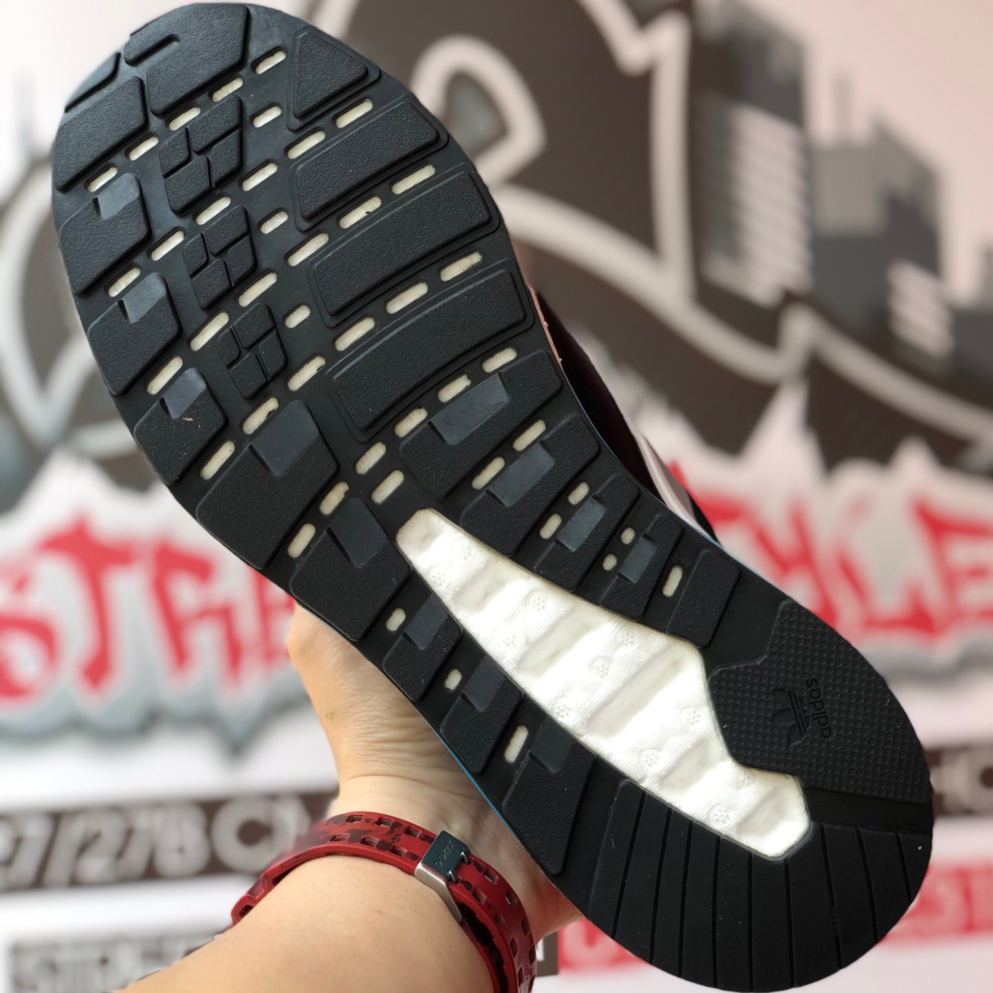 Giày Adidas ZX 2K Boost Đen Trắng Cam (ORDER)
