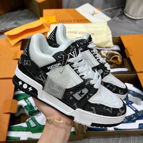 Giày Louis Vuitton LV Trainer Black White Siêp Cấp (ORDER)