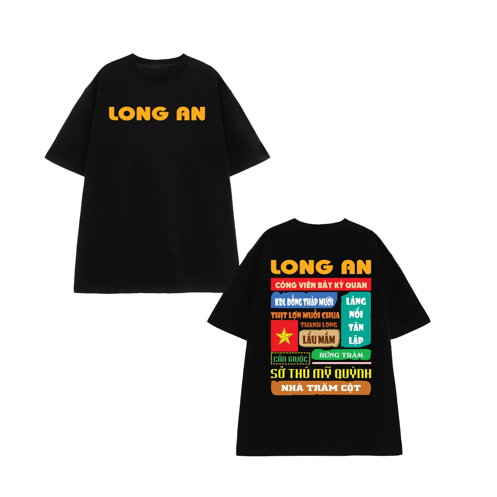 LONG AN OVERSIZED T-SHIRT IN BLACK