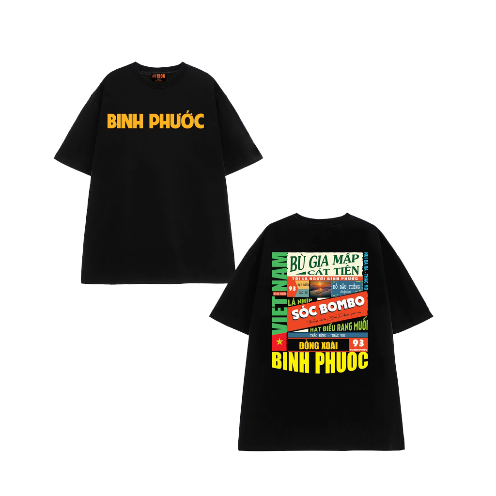 BÌNH PHƯỚC OVERSIZED T-SHIRT IN BLACK