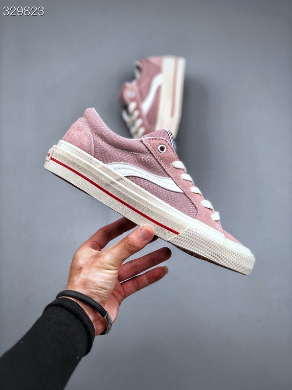 giày vision street wear pink white