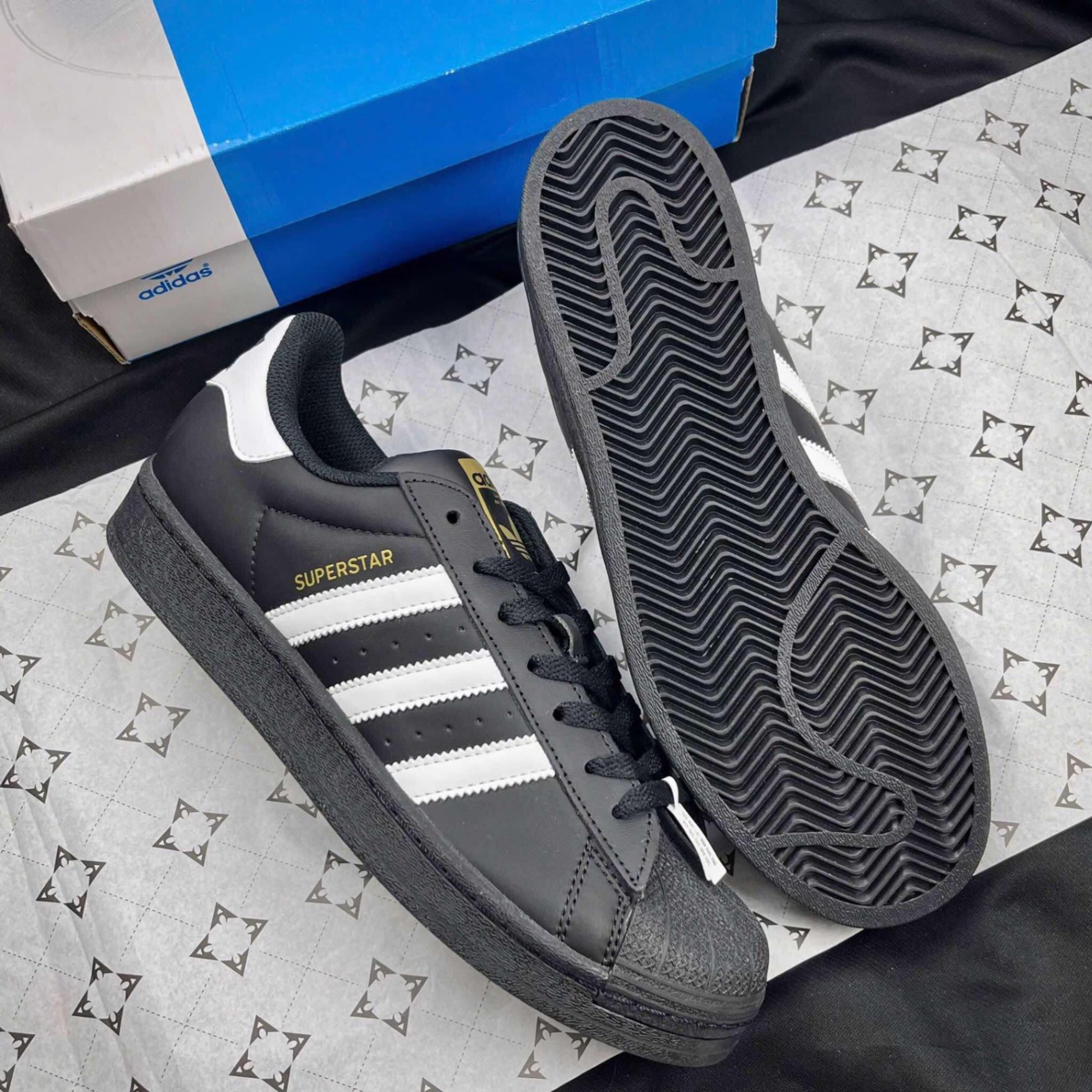 Giày Adidas Superstar Full Đen - Main Image