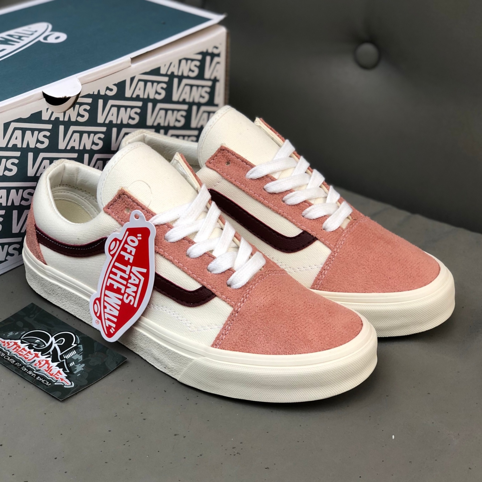 THANH LÝ Giày Vans Pink Red