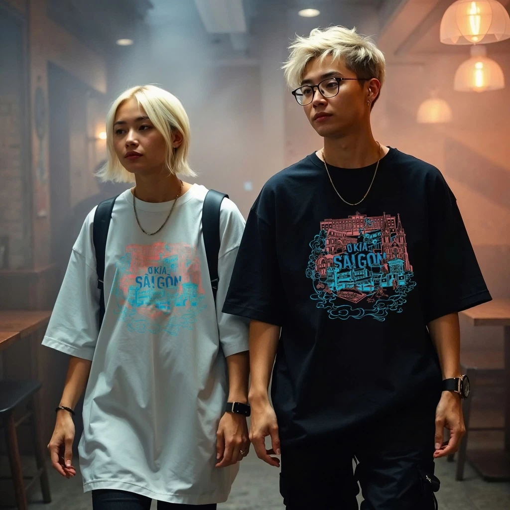 Áo Thun Việt Nam Tay Ngắn Ở Kìa Sài Gòn ATVN16 100% Cotton Oversized Nhiều Màu