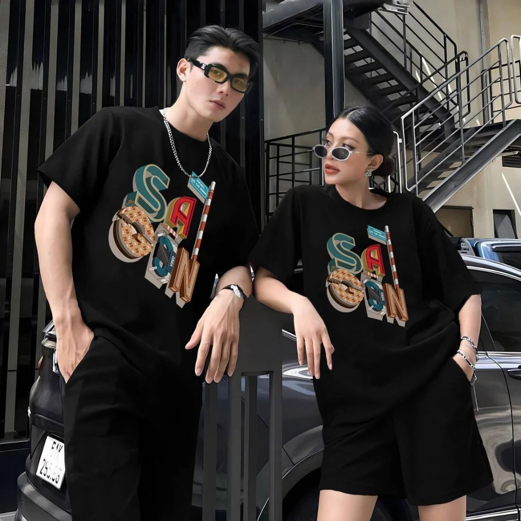 Áo Thun Oversized In Hình Sài Gòn 02 Xfire Vietnam. 100% Cotton, form oversized. Nhiều Màu