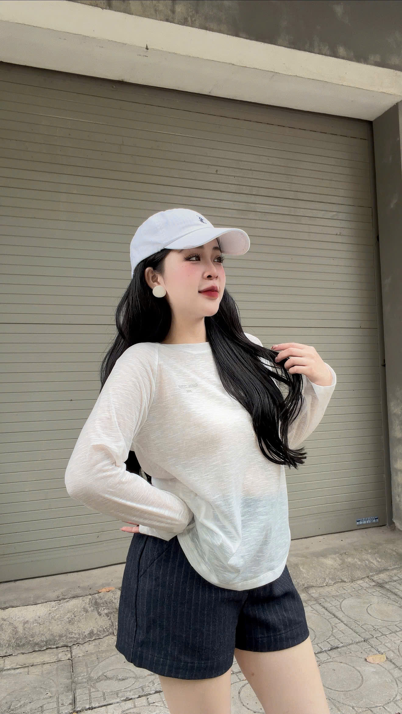 Áo Thun Dài Tay Nữ Form Babytee Chất Liệu Cotton Thun Xược Mỏng HIADA 32