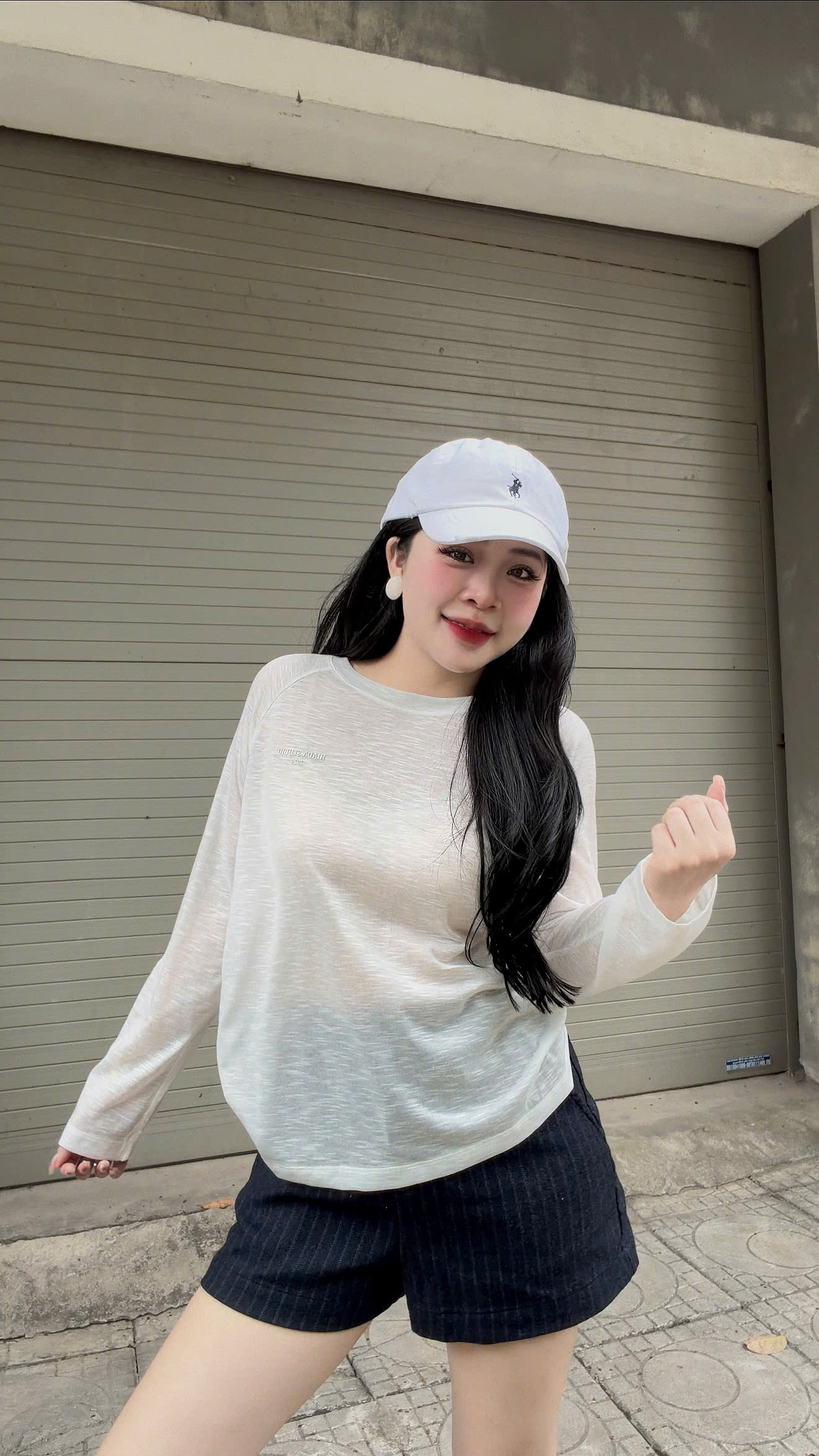 Áo Thun Dài Tay Nữ Form Babytee Chất Liệu Cotton Thun Xược Mỏng HIADA 32