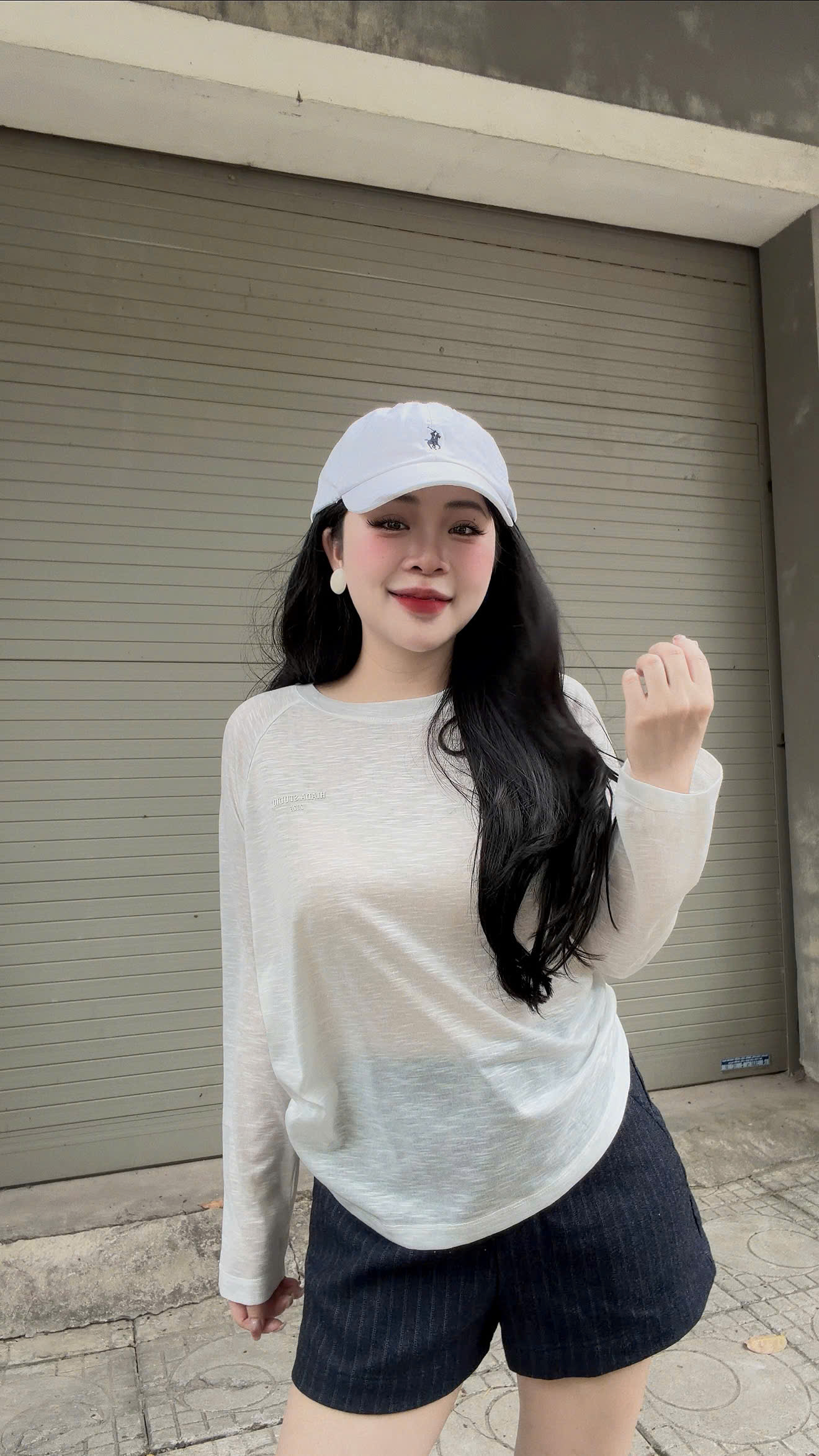 Áo Thun Dài Tay Nữ Form Babytee Chất Liệu Cotton Thun Xược Mỏng HIADA 32