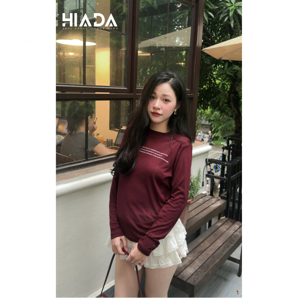 Áo Thun Sương Dài Tay In Lụa [ HIADA 37 ]