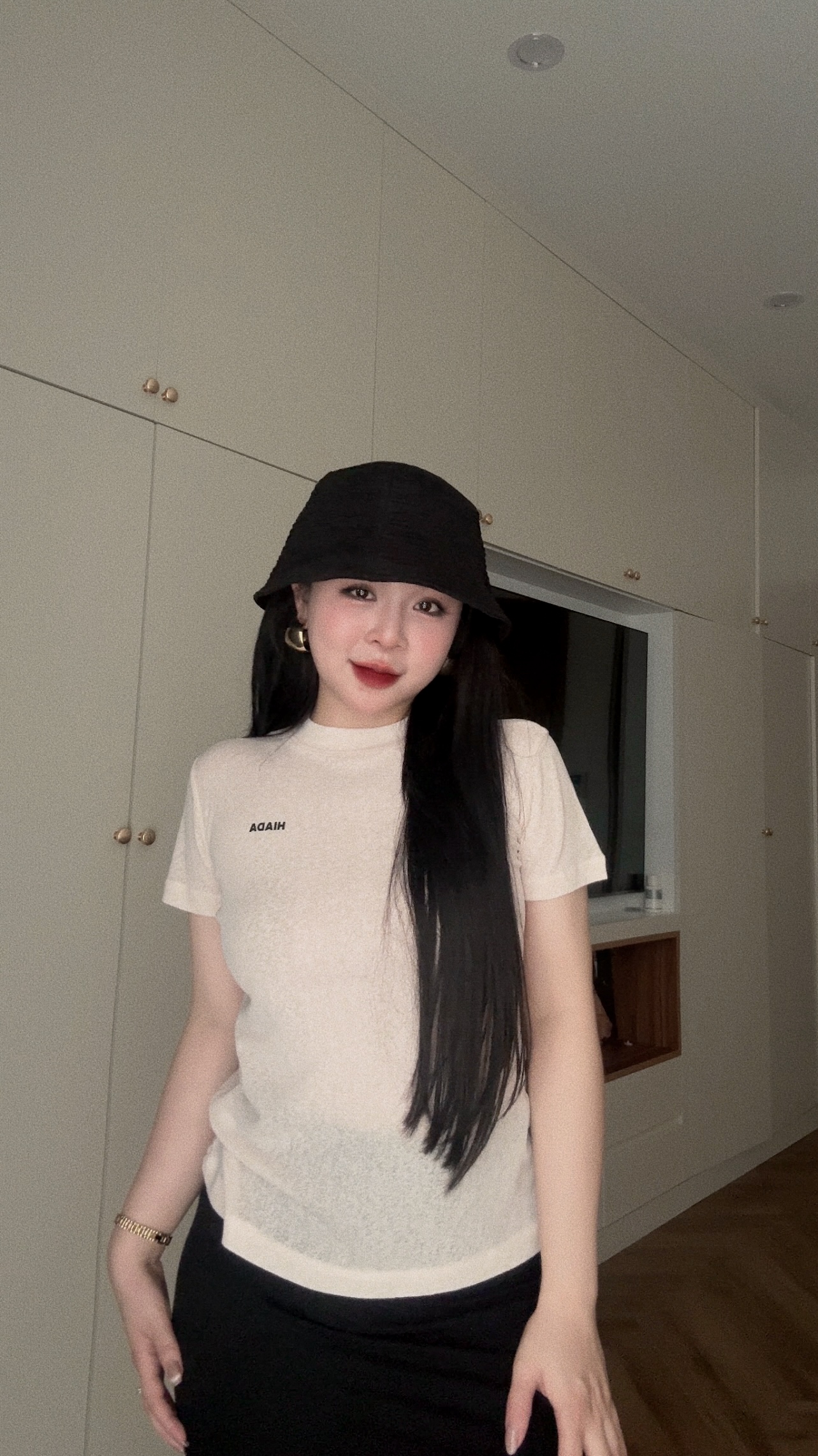 Áo Thun Ôm Body Chất Liệu Thun Sương Thoáng Mát HIADA 22