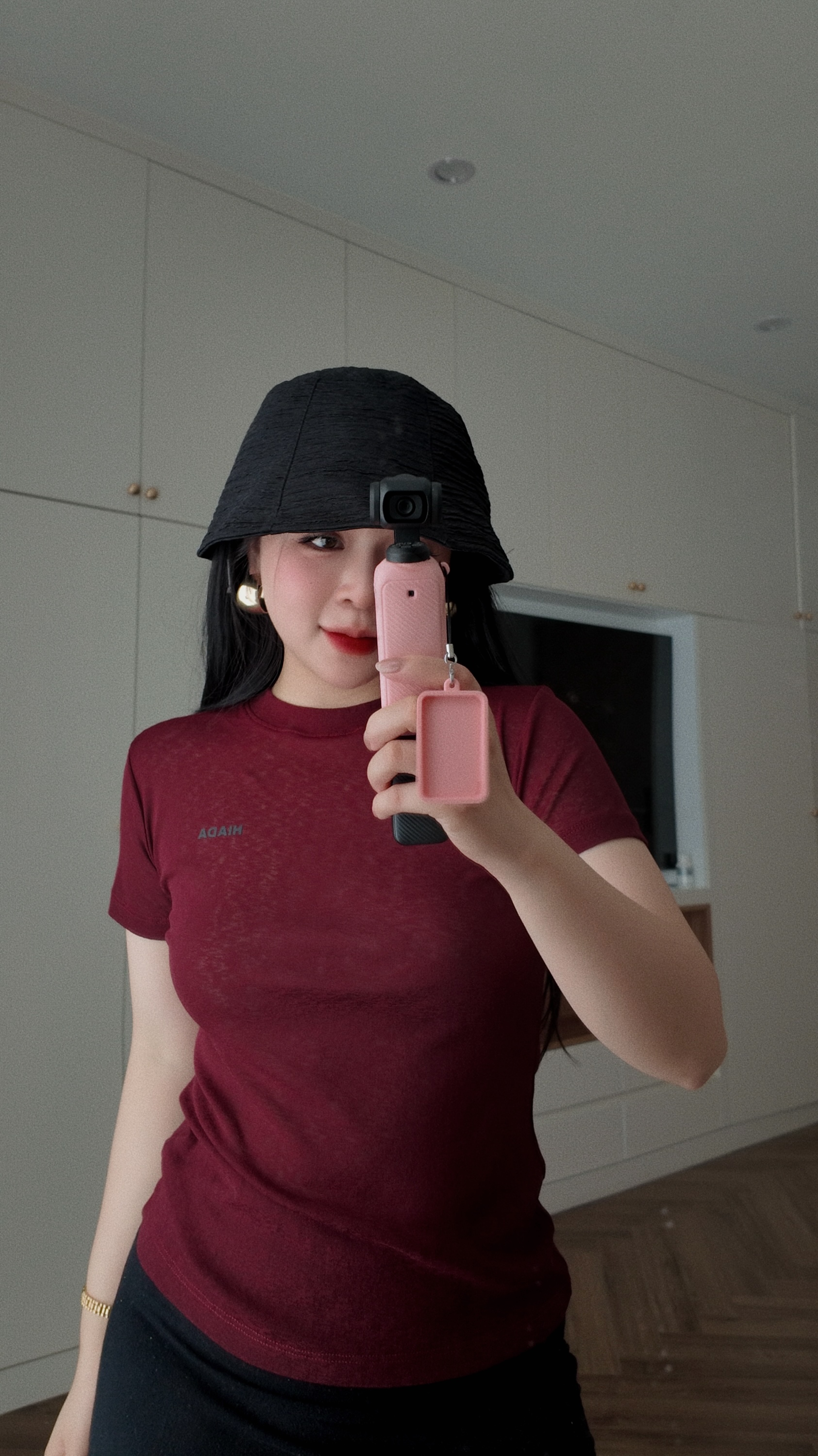 Áo Thun Ôm Body Chất Liệu Thun Sương Thoáng Mát HIADA 22