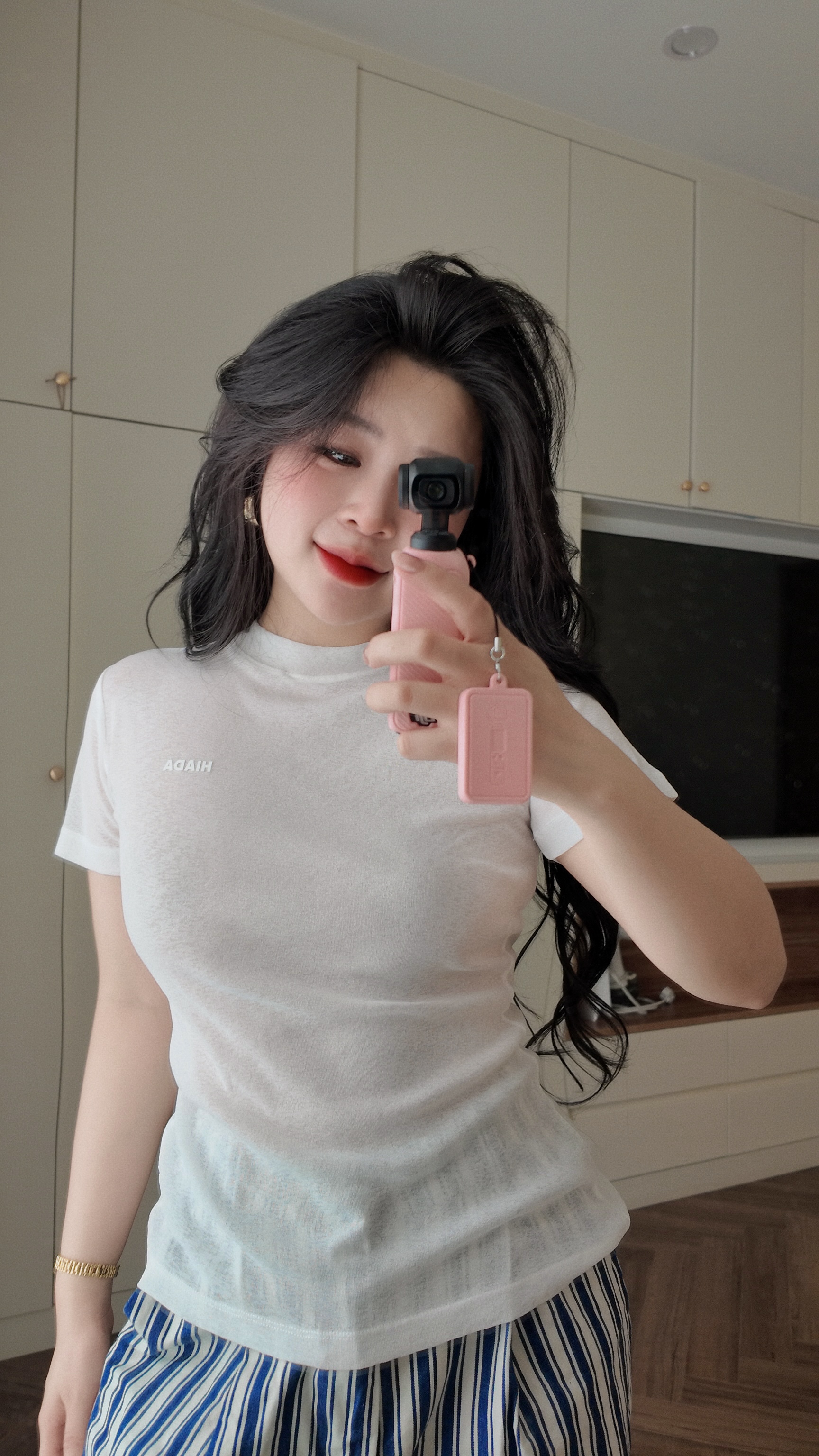 Áo Thun Ôm Body Chất Liệu Thun Sương Thoáng Mát HIADA 22