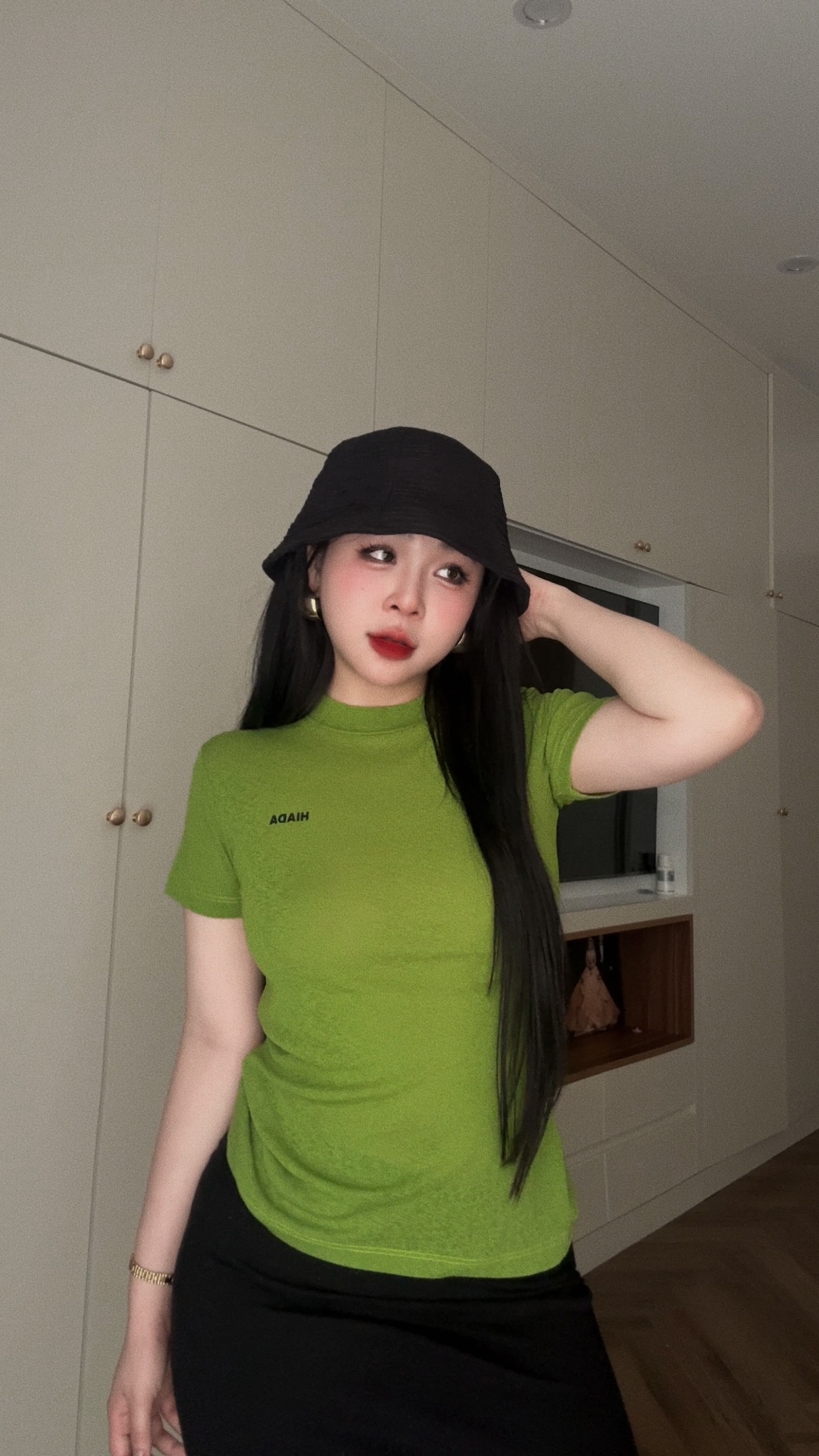 Áo Thun Ôm Body Chất Liệu Thun Sương Thoáng Mát HIADA 22