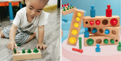 Núm trụ màu sắc - Giáo cụ Top 1 Montessori