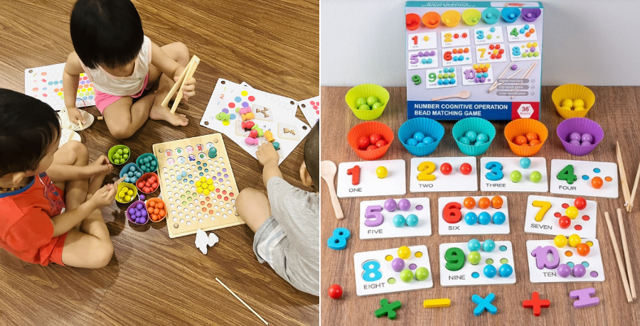 Cách chơi trò hạt kẹp gỗ đa năng - trò chơi Top 1 Montessori cho trẻ từ 2 - 6 tuổi.