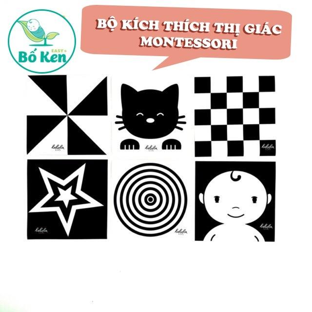 Bộ Thẻ Kích Thích Thị Giác Giúp Bé Phát triển Toàn Diện [Chuẩn Phương Pháp Montessori] [Decal và Thẻ Gấp]