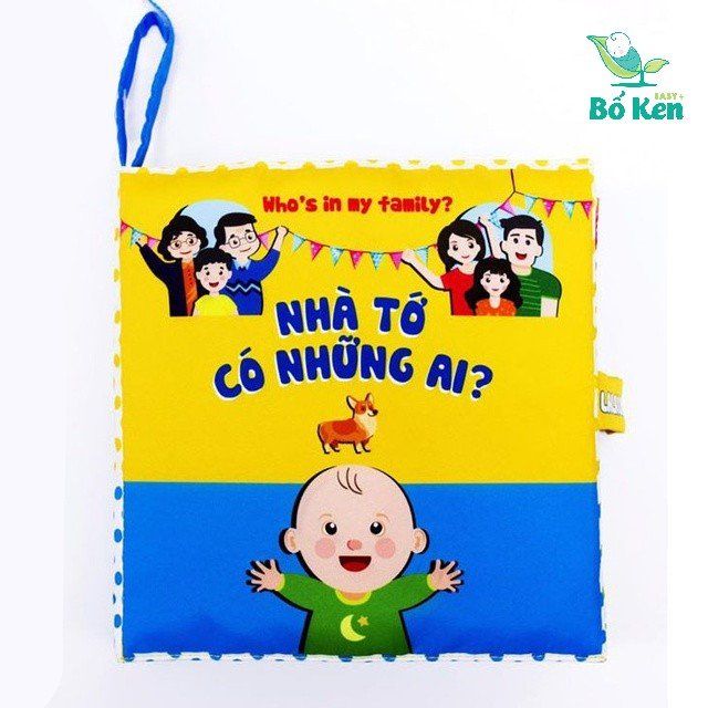 Sách vải to Lalala Baby - Nhà tớ có những ai