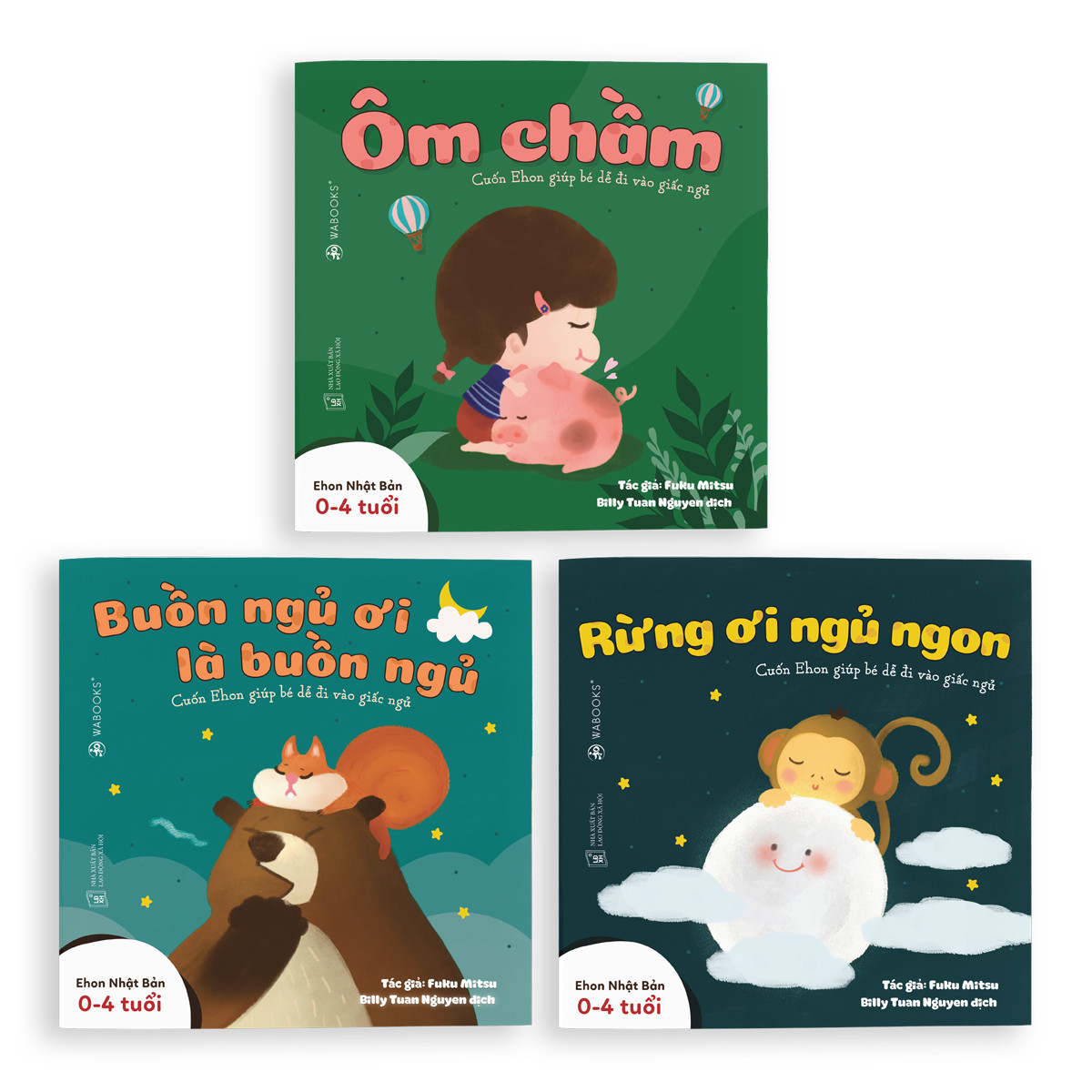 Sách Ehon - Buồn ngủ ơi là buồn ngủ - 3 cuốn