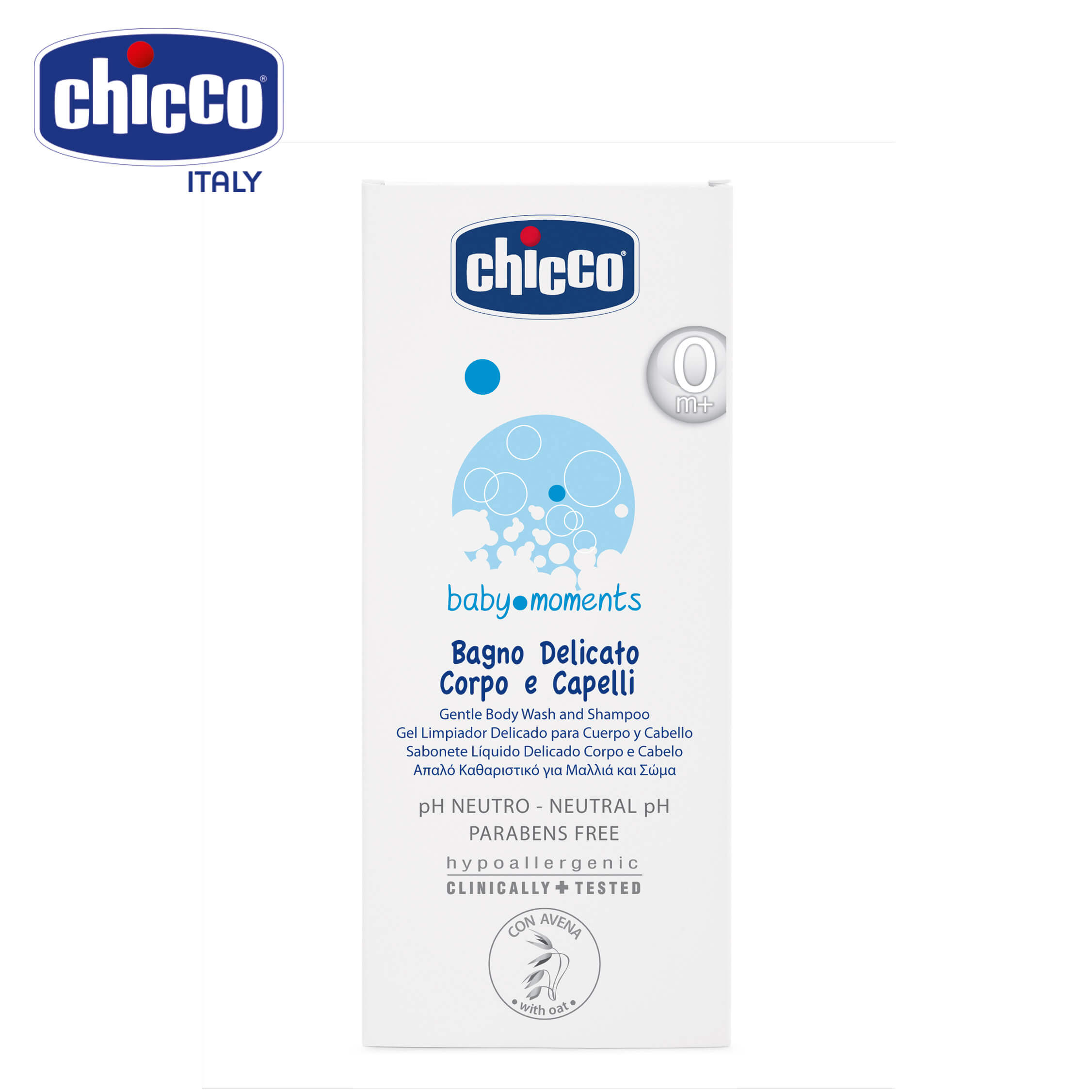 Sữa Tắm Gội Chicco Cho Bé Từ Sơ Sinh 0M+ [Thương Hiệu Chicco, Xuất xứ Italy]