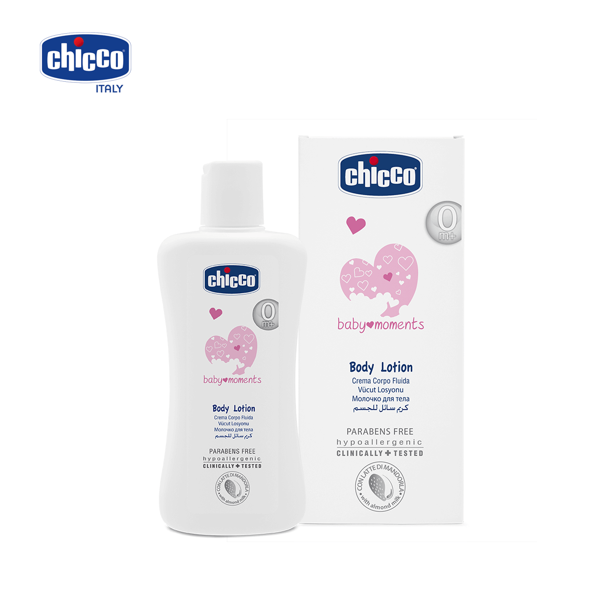 Sữa dưỡng ẩm chiết xuất Hạnh nhân Chicco 200ml