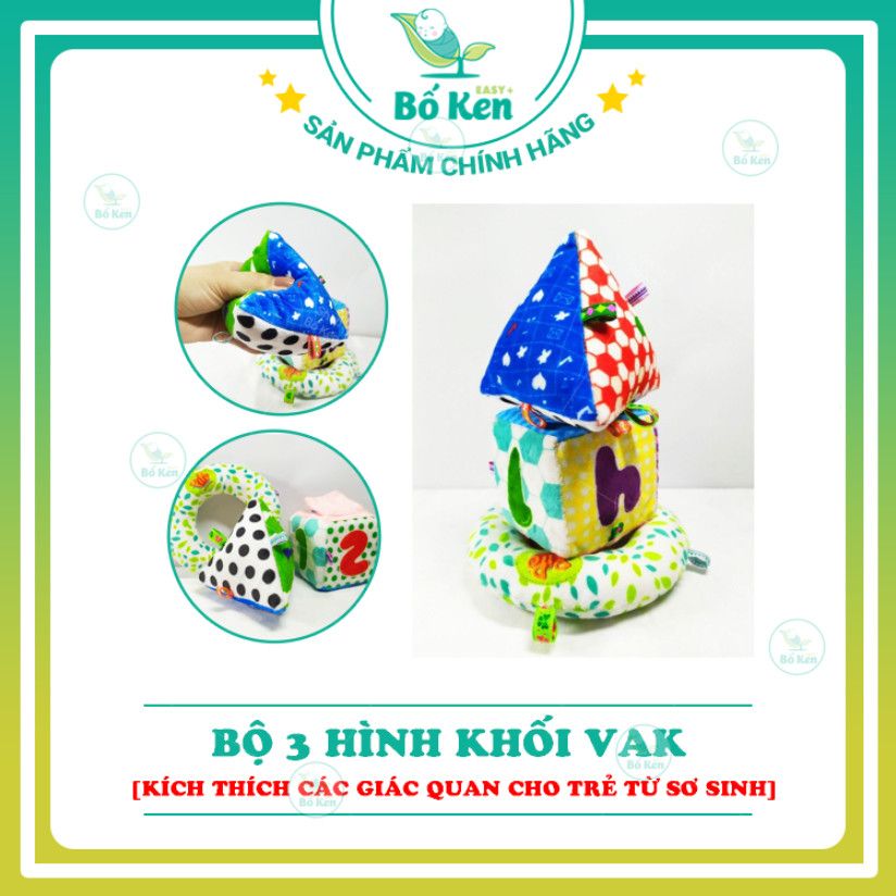 Bộ Đồ Chơi Xúc Xắc Hình Khối Vải Kích Thích Đa Giác Quan, Tập Kỹ Năng, Vận Động [Đồ Chơi Trẻ Em Từ 3 - 18 Tháng]