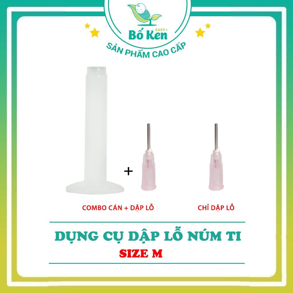 Dụng Cụ Dập Lỗ/Đục Lỗ Núm Bình Sữa Cho Bé [Sử Dụng Được Cho Mọi Loại Bình]