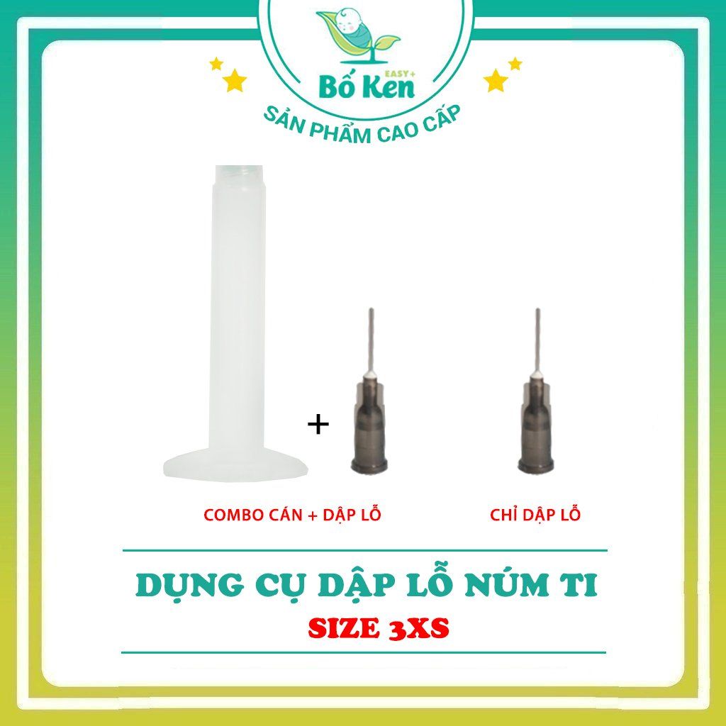 Dụng Cụ Dập Lỗ/Đục Lỗ Núm Bình Sữa Cho Bé [Sử Dụng Được Cho Mọi Loại Bình]