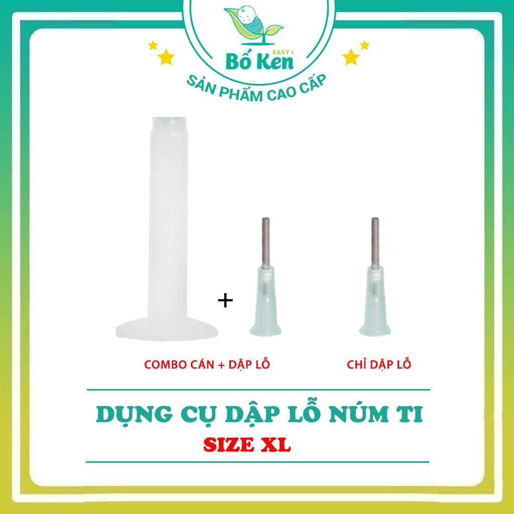 Dụng Cụ Dập Lỗ/Đục Lỗ Núm Bình Sữa Cho Bé [Sử Dụng Được Cho Mọi Loại Bình]