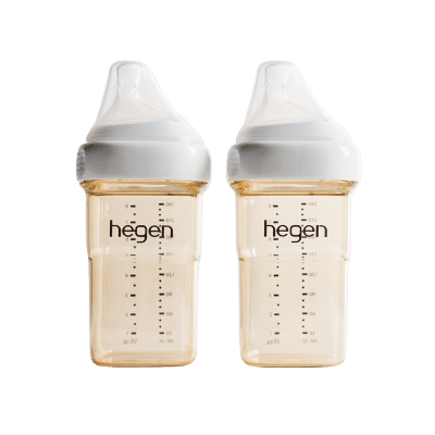 Bình Hegen 240ml đôi/đơn kèm núm 2 (size M)