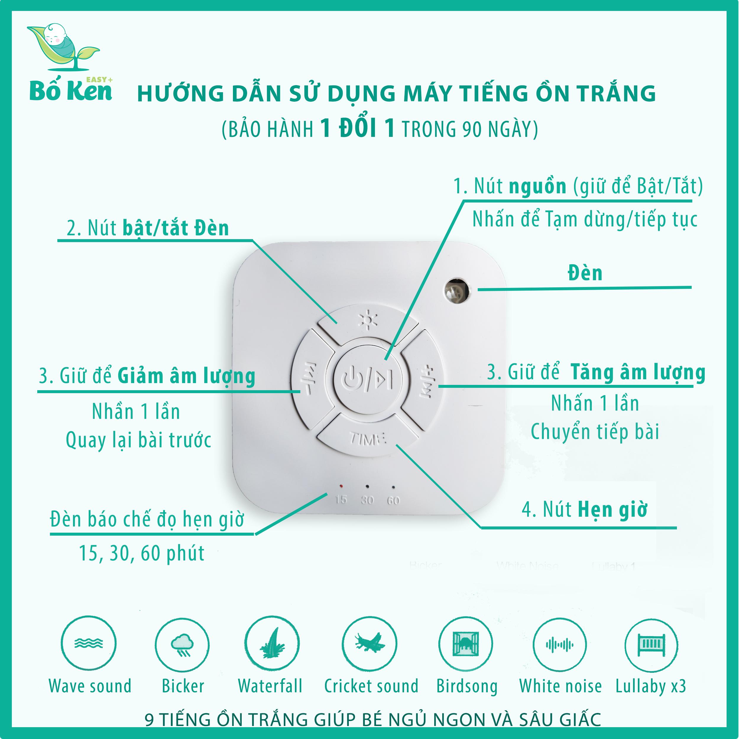 Máy phát tiếng ồn trắng Q1 [9 Âm thanh]