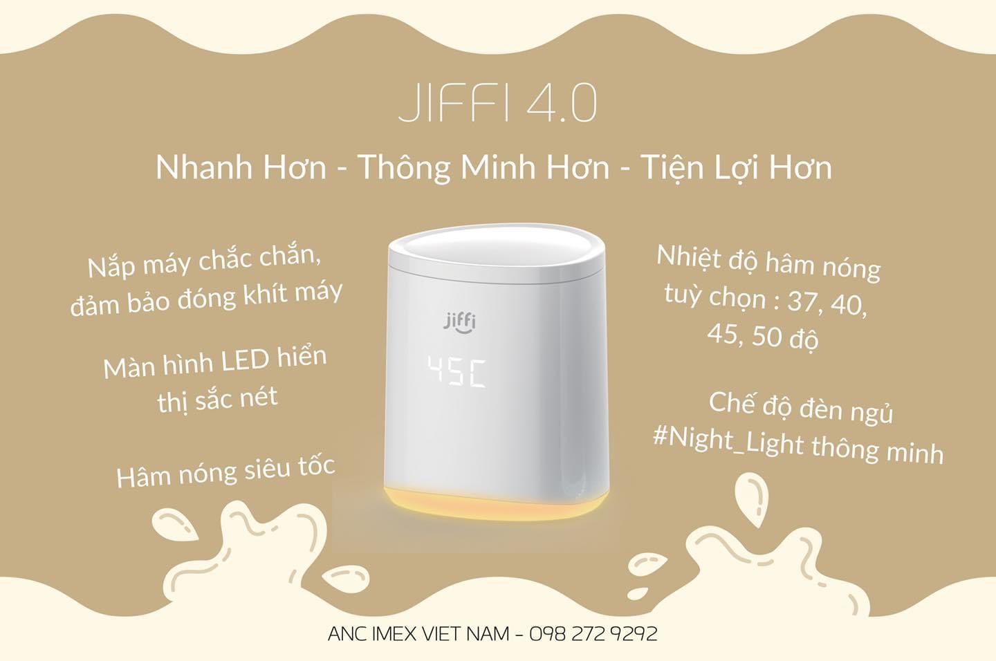 Máy hâm sữa cầm tay JIFFI 4.0 - TRẮNG