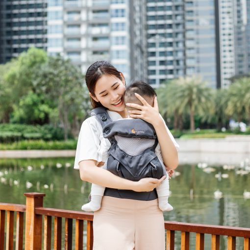 Địu trợ lực Ergobaby 360 Cool Air Mesh 4-48m (5.5-20kg) [Hàng Chính Hãng - Bảo Hành 12 Tháng]